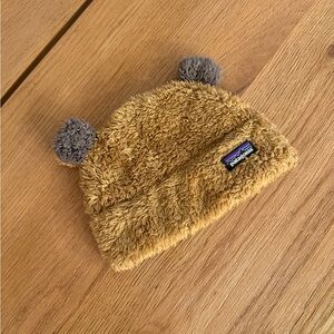 Patagonia Furry Bear Ear Beanie - Baby 6-12 Months